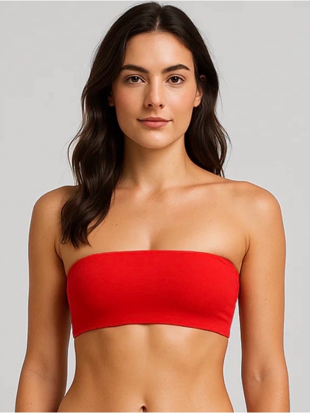 Sports Illustrated Swim Red Bandeau Bikini Top ❤️